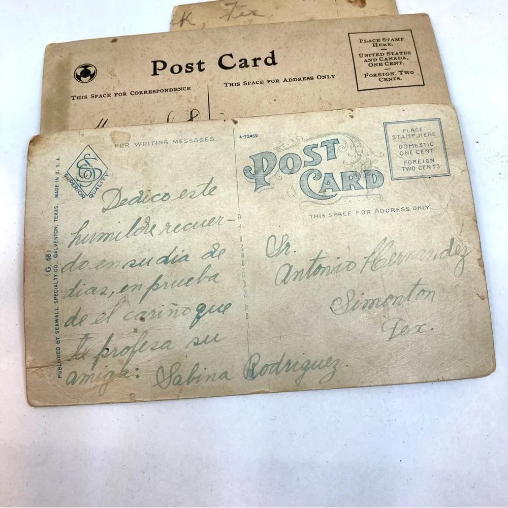 Vintage Postcard Lot Paper Ephemera Craft Supplies Spanish Texas